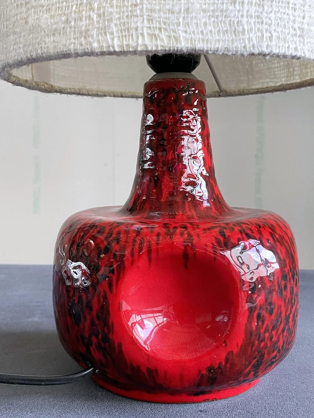 1960's Swiss Ceramic Table Lamp | Modern Era - Vintage Möbel + Design